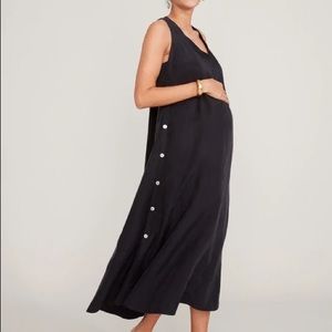 Hatch Maternity Black Linnea Dress 0